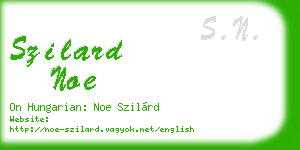 szilard noe business card