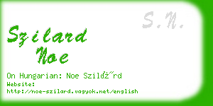 szilard noe business card